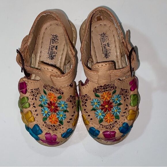 Tres Reinas Original Leather Blue Tag Detailed Craftsmanship Kids Shoes Size 6C - Picture 3 of 16